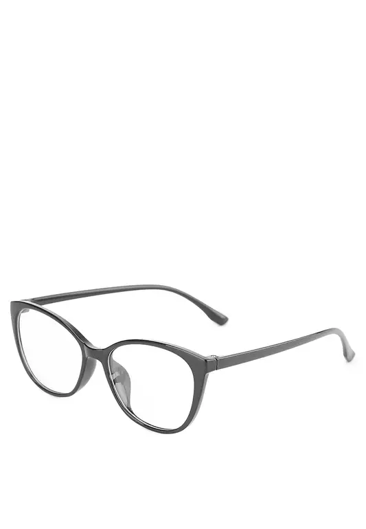 Kacamata TR Lentur Pria Wanita Antiradiasi Cat Eye Vania Black