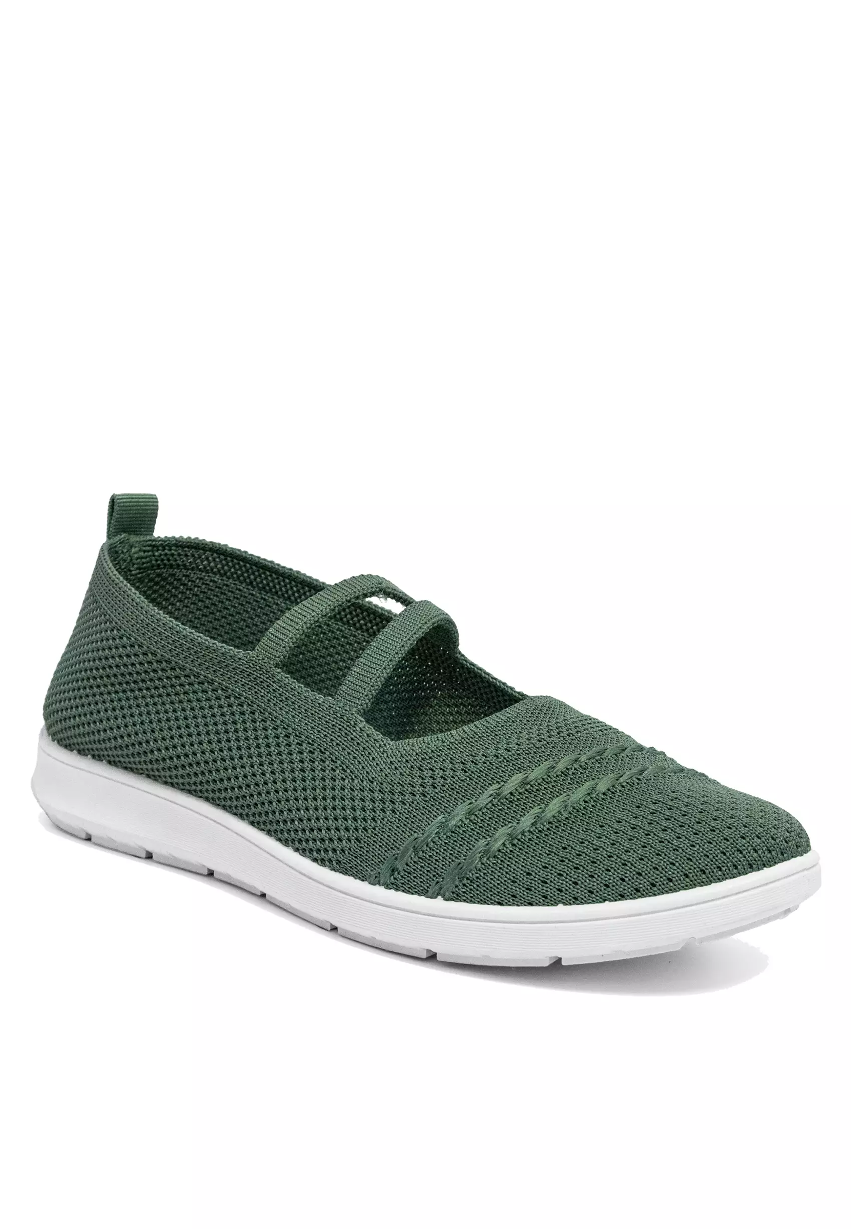 Dr. Kevin Sepatu Olahraga Sport Wanita Sneakers Rajut Slip On Marry Jane 559-009