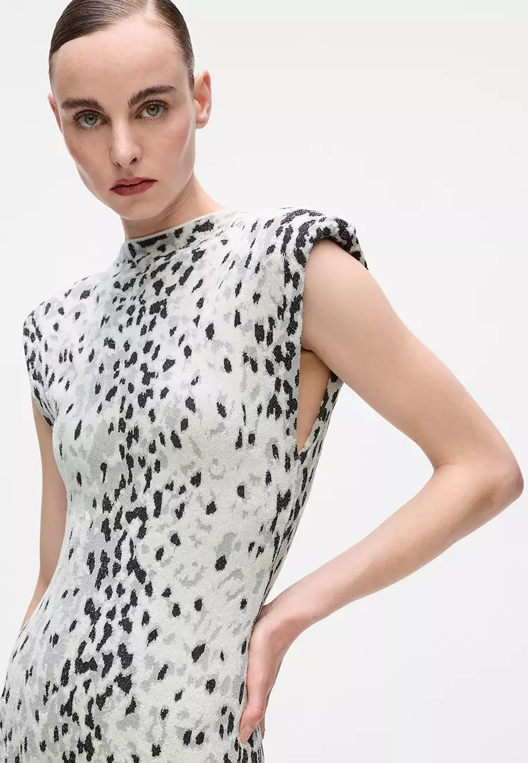 Snow Leopard Knit Dress