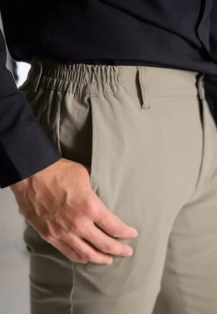 OXCON EZ Flexpants Celana Chinos Nylon Panjang Pria Oak