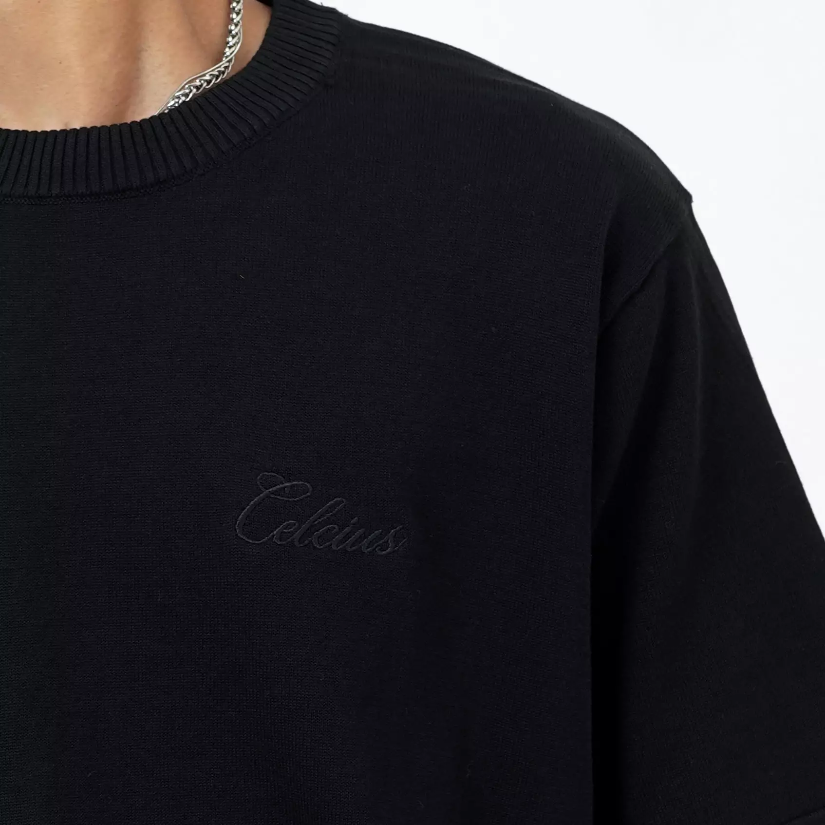 CELCIUS Flat Knit T-Shirt I31000374C Hitam