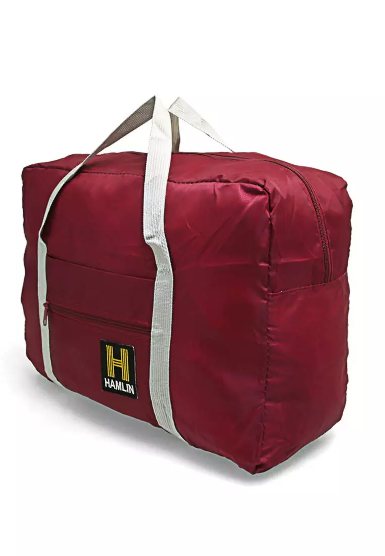 Bloosh Tas Duffel Lipat Travel Bag Desain Jinjing Big Compartment Material Nylon ORIGINAL - Red