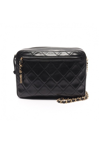 Buy Chanel Pre-loved CHANEL matelasse chain shoulder bag lambskin black  gold hardware 2023 Online | ZALORA Singapore