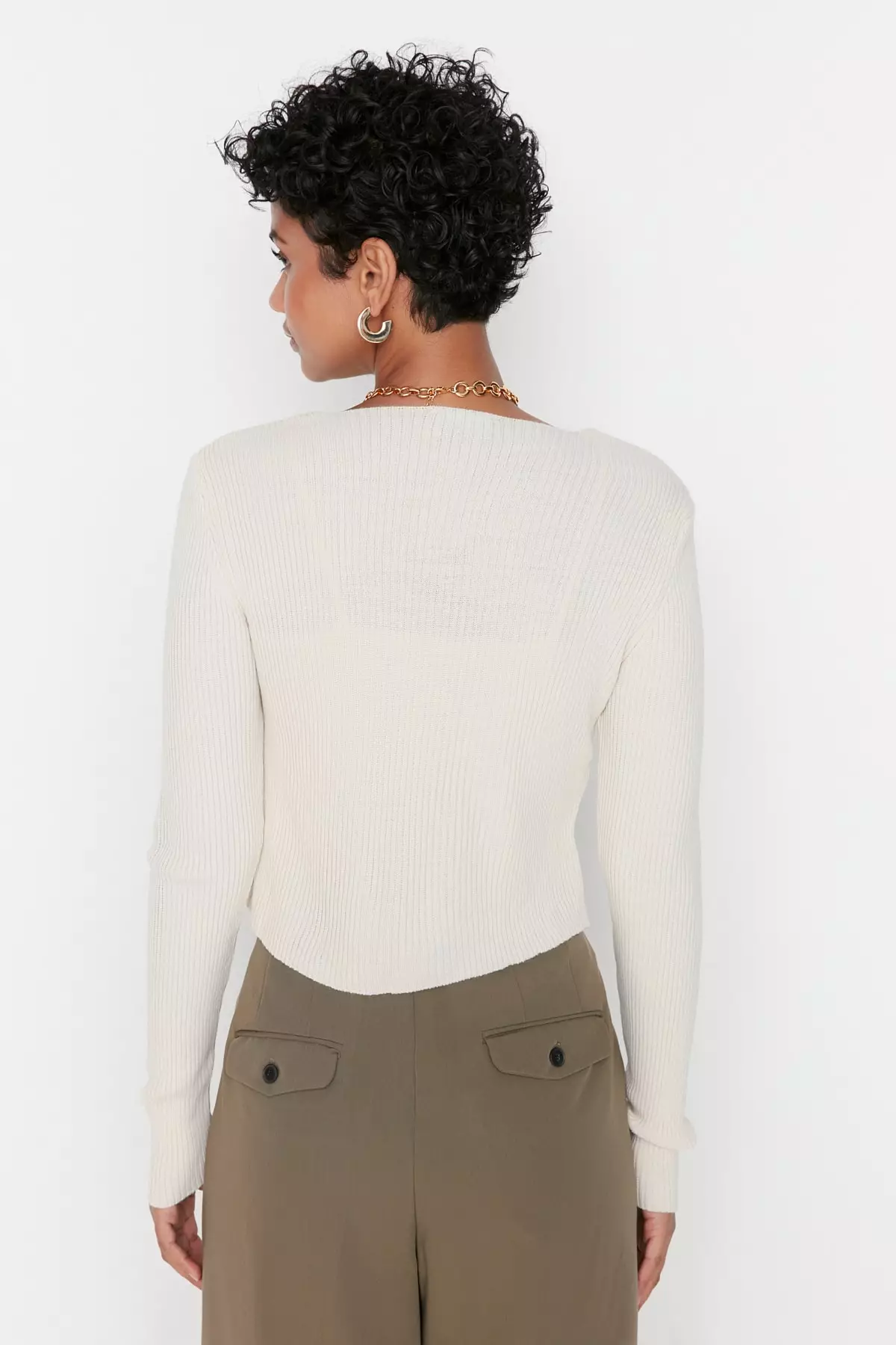 2-Piece Tie Front Cardigan Set