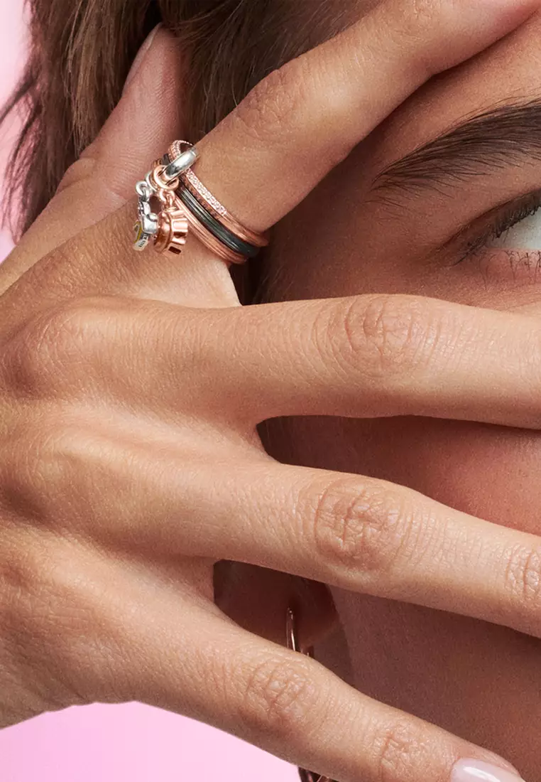 Pandora ME 14K Rose Gold-Plated Plain Band Ring