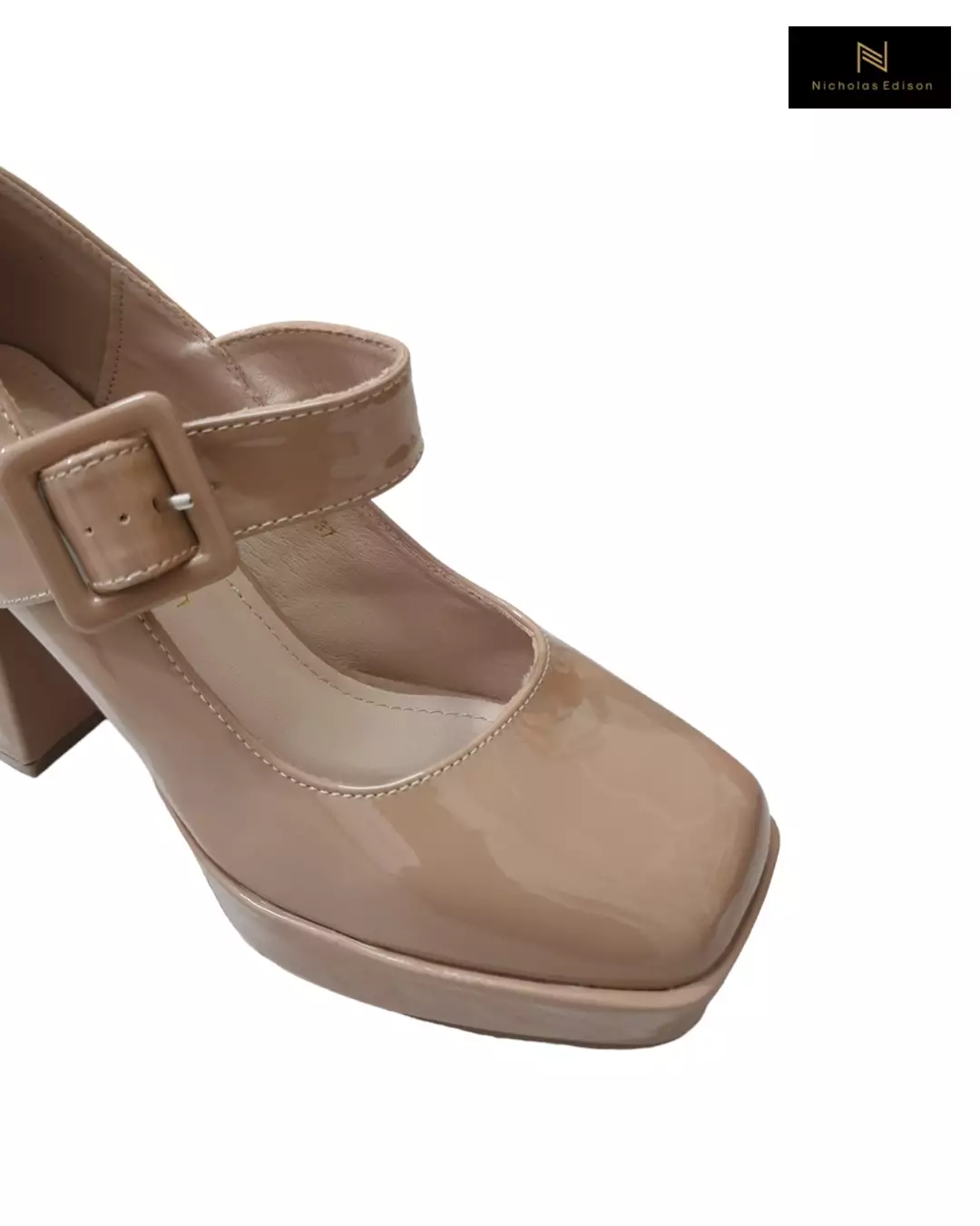 Nicholas Edison Heel Nova Beige