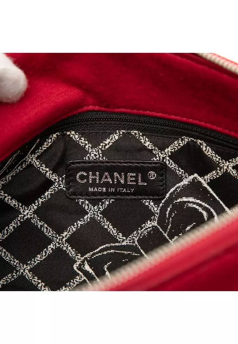 Pre-Loved Chanel Quilted Jersey Hawaii Crossbody