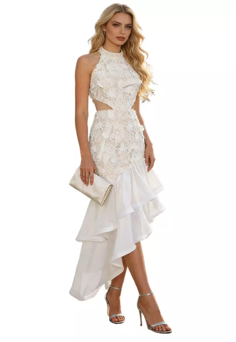 venus halter tie dress Le Thanh Hoa VENUS HALTER GOWN main image 0