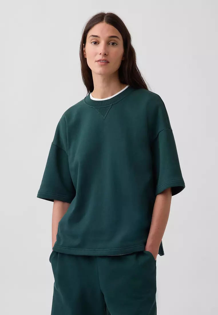Buy GAP Heavyweight French Terry Oversized Top 2026 Online | ZALORA