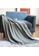 DILAS HOME Chevron Knit Throw Blanket (Grey) 17839HL0463986GS_1