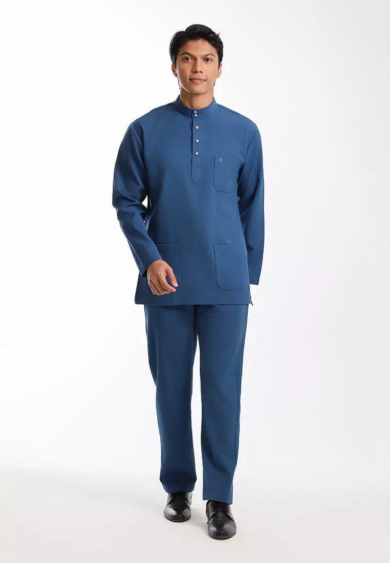 Alain Delon Baju Melayu Cekak Musang Dewasa - 19026002-39PoseidonNavy