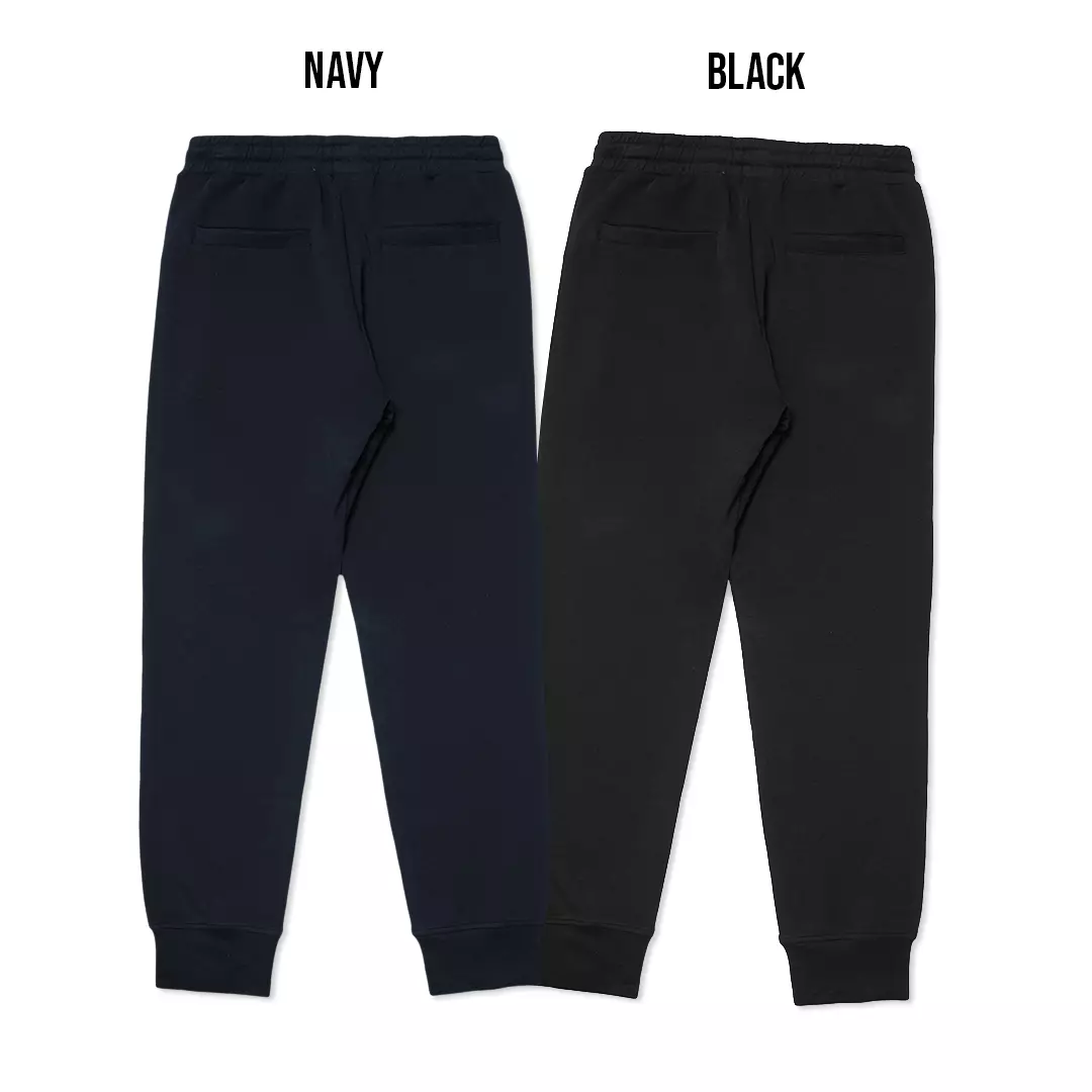 Emoji Patch Logo Jogger Pants Black