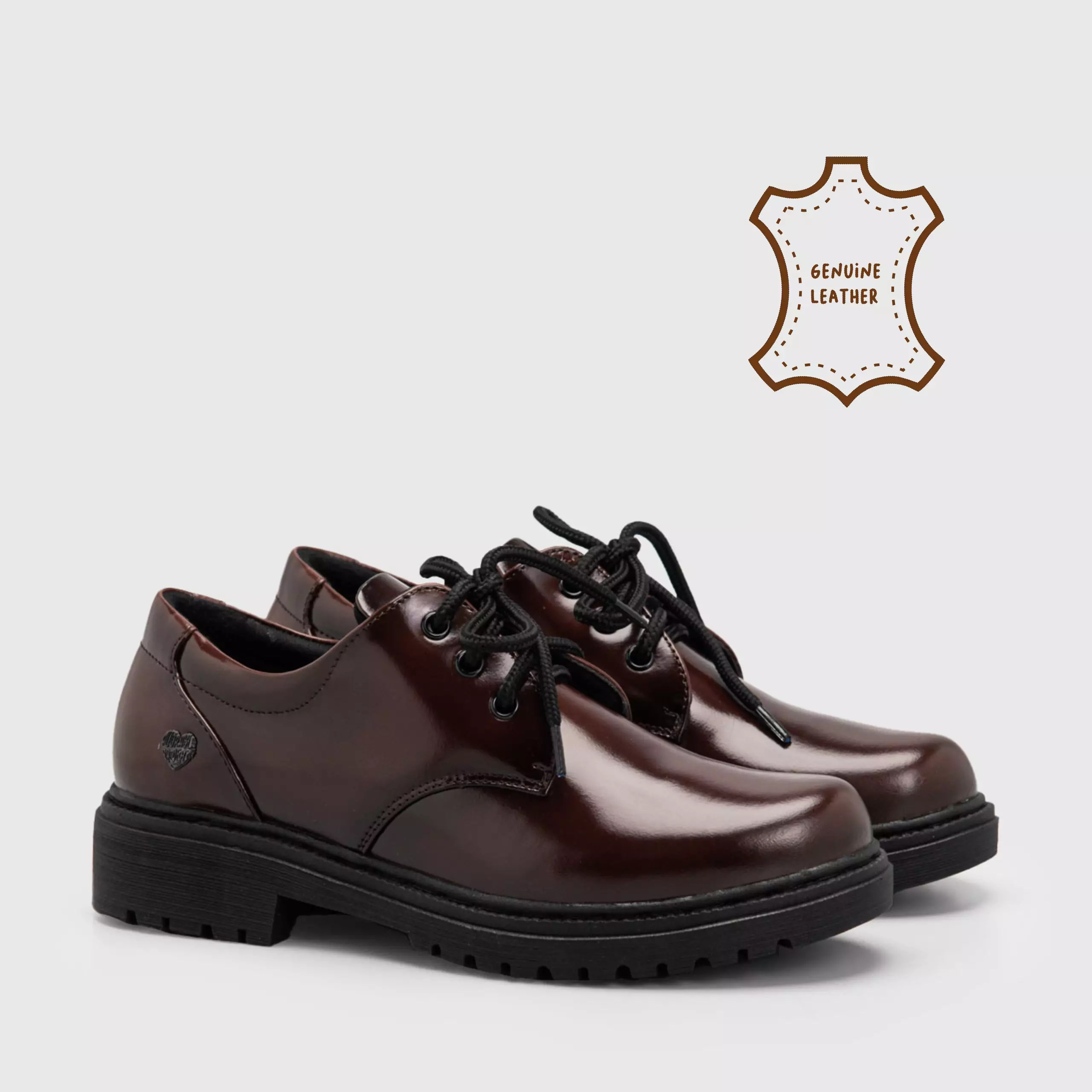 Jual Adorableprojects Vailey Oxford Genuine Leather Burnished Coffee ...