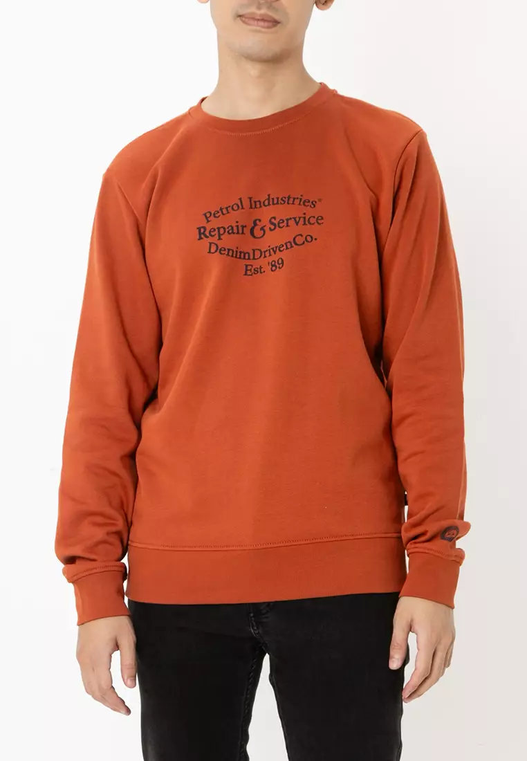 Buy Petrol Industries Men's Round Neck Print Sweater 2025 Online