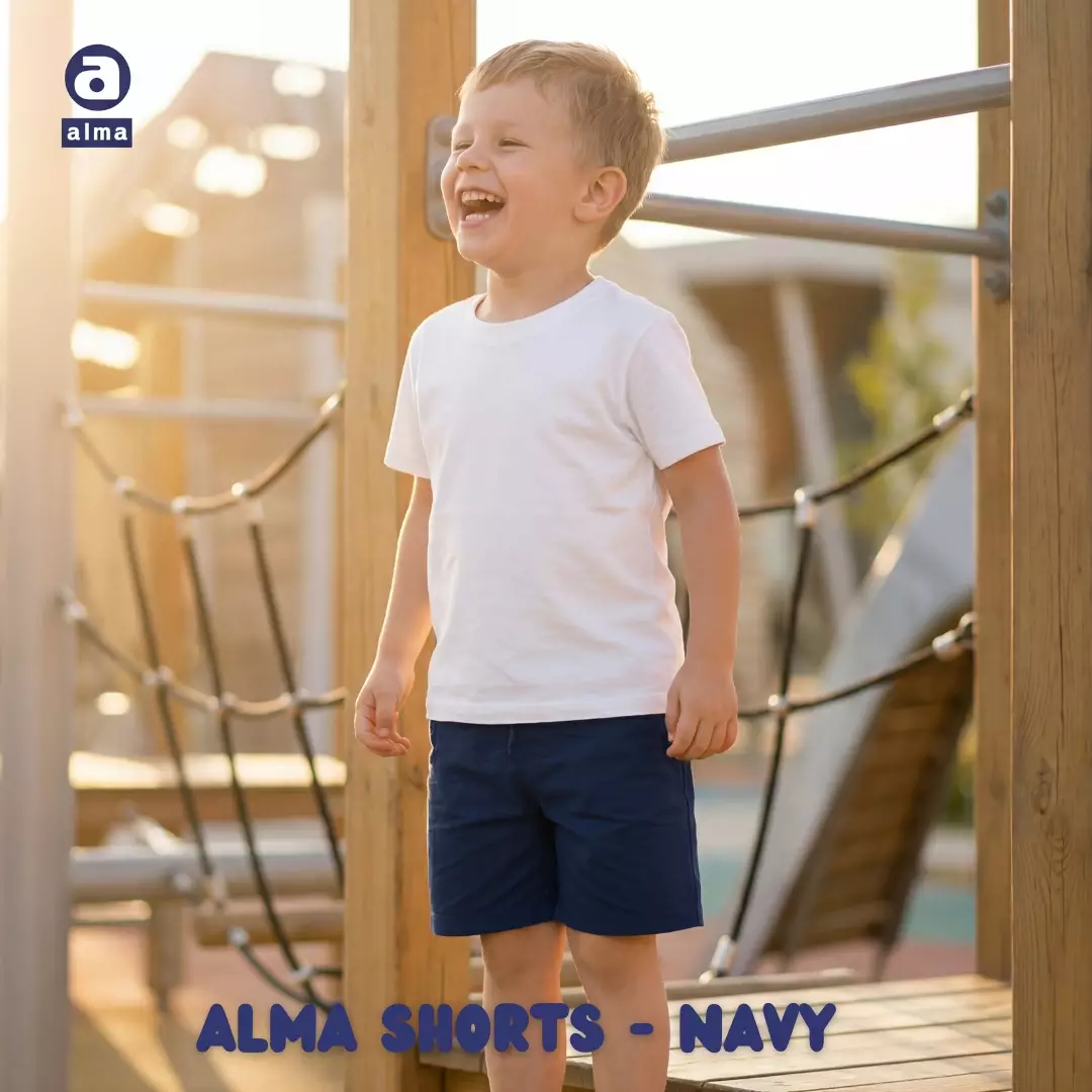 Alma Kids & Baby Shorts Celana pendek warna biru dongker/navy