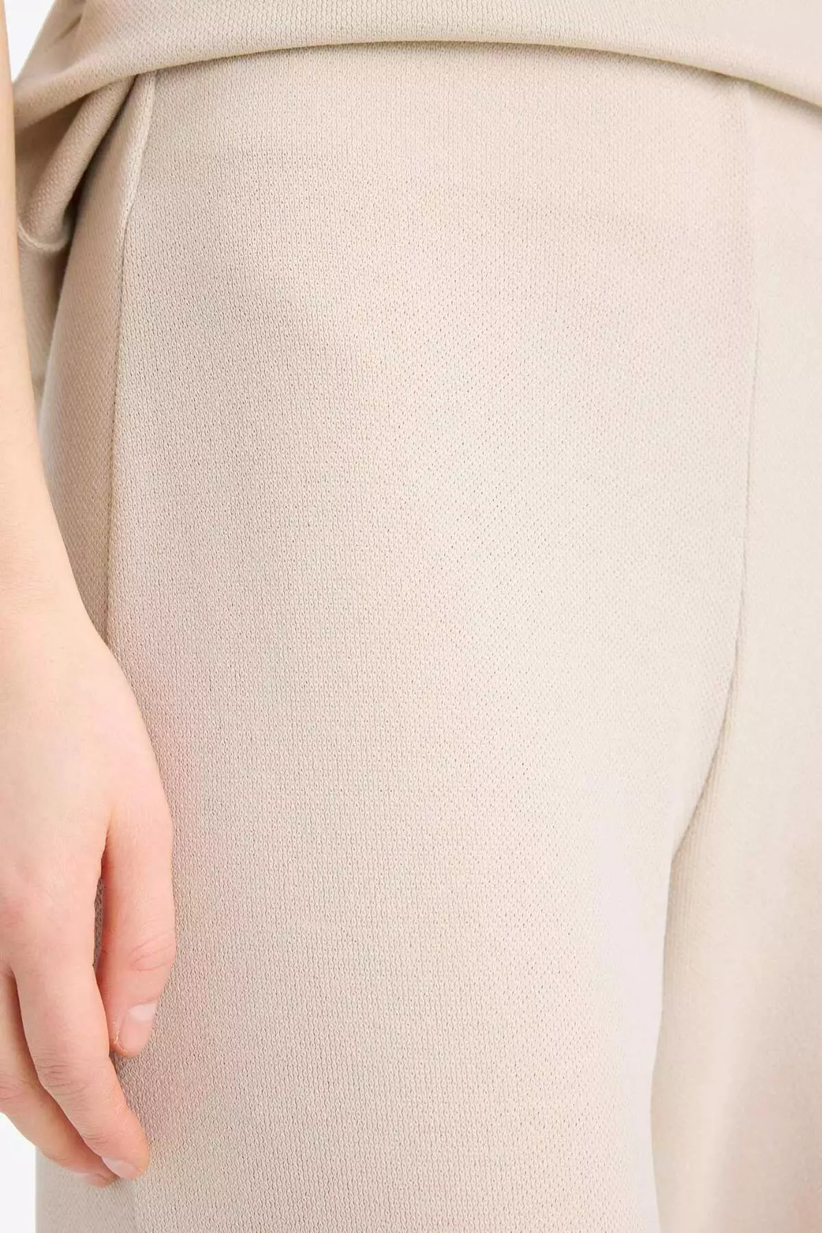 Wide Leg Wide Leg Basic Straight Pique Trousers E5784Ax25Sp