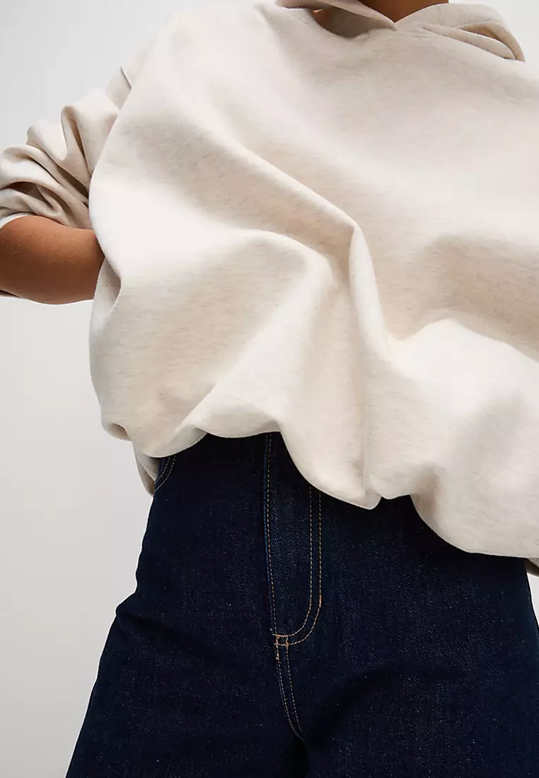 Cotton Rich Bubble Hem Hoodie