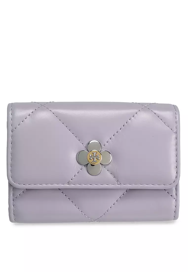 Buy Tory Burch Kira Diamond Quilt Clover Flap Card Case (nt) 2025