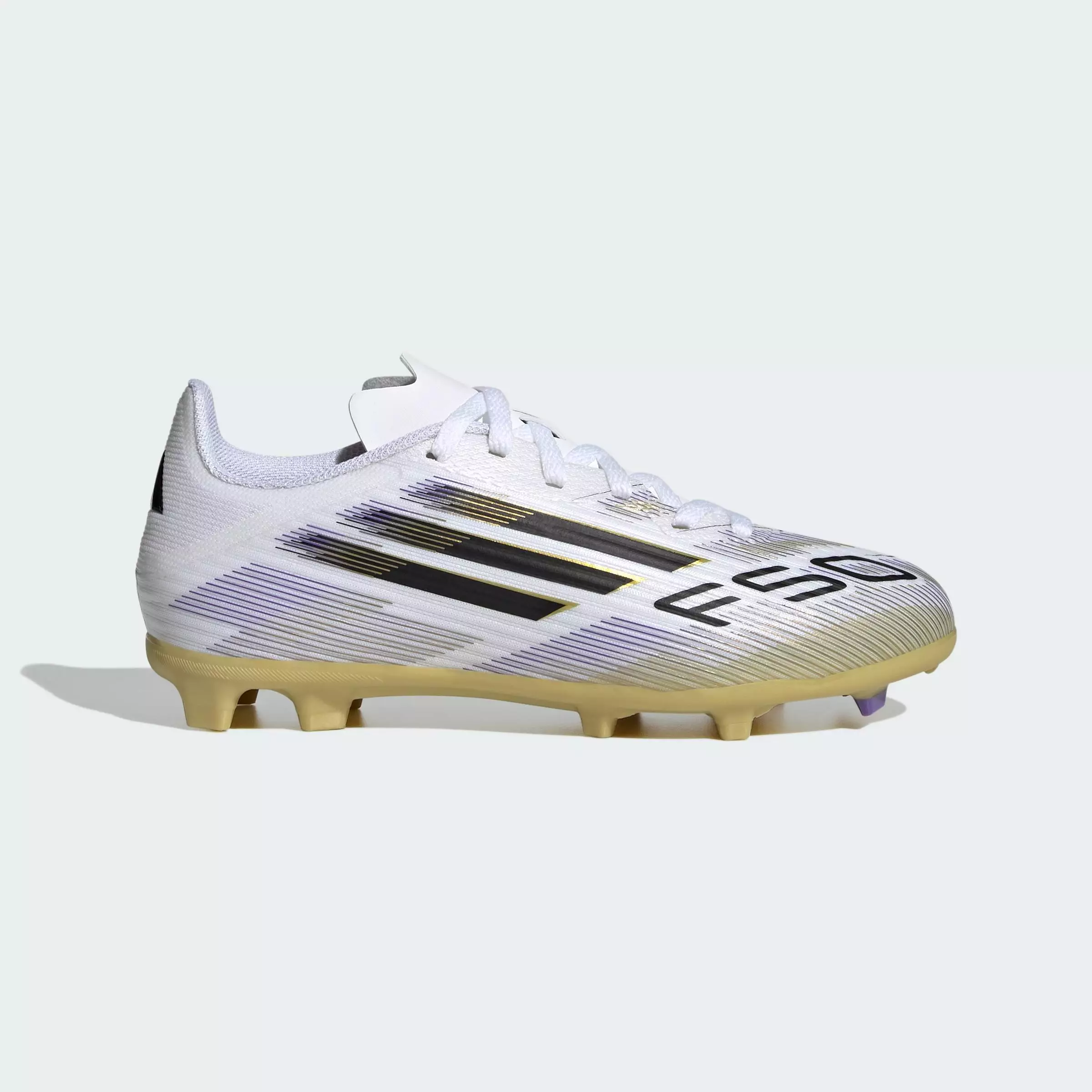 Football F50 League Firm/Multi-Ground Boots Kids Unisex White JH7745