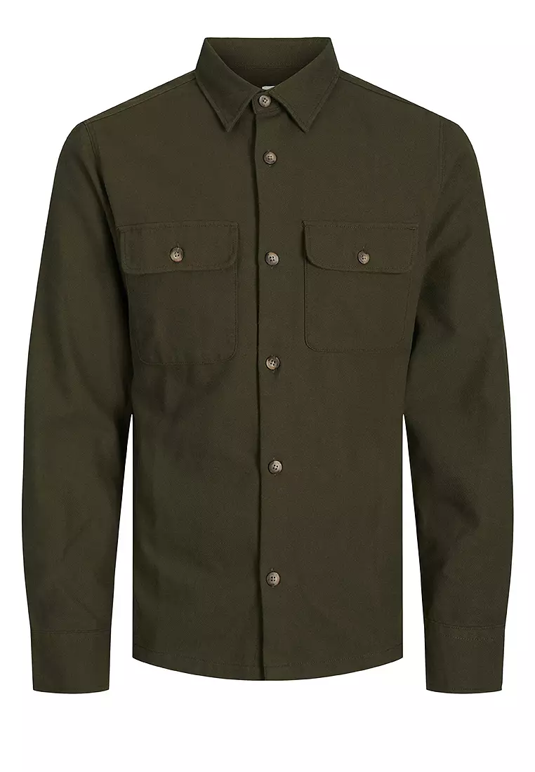 JACK & JONES Herren Flannel Shirt - Overshirt Mit Regulärer Passform