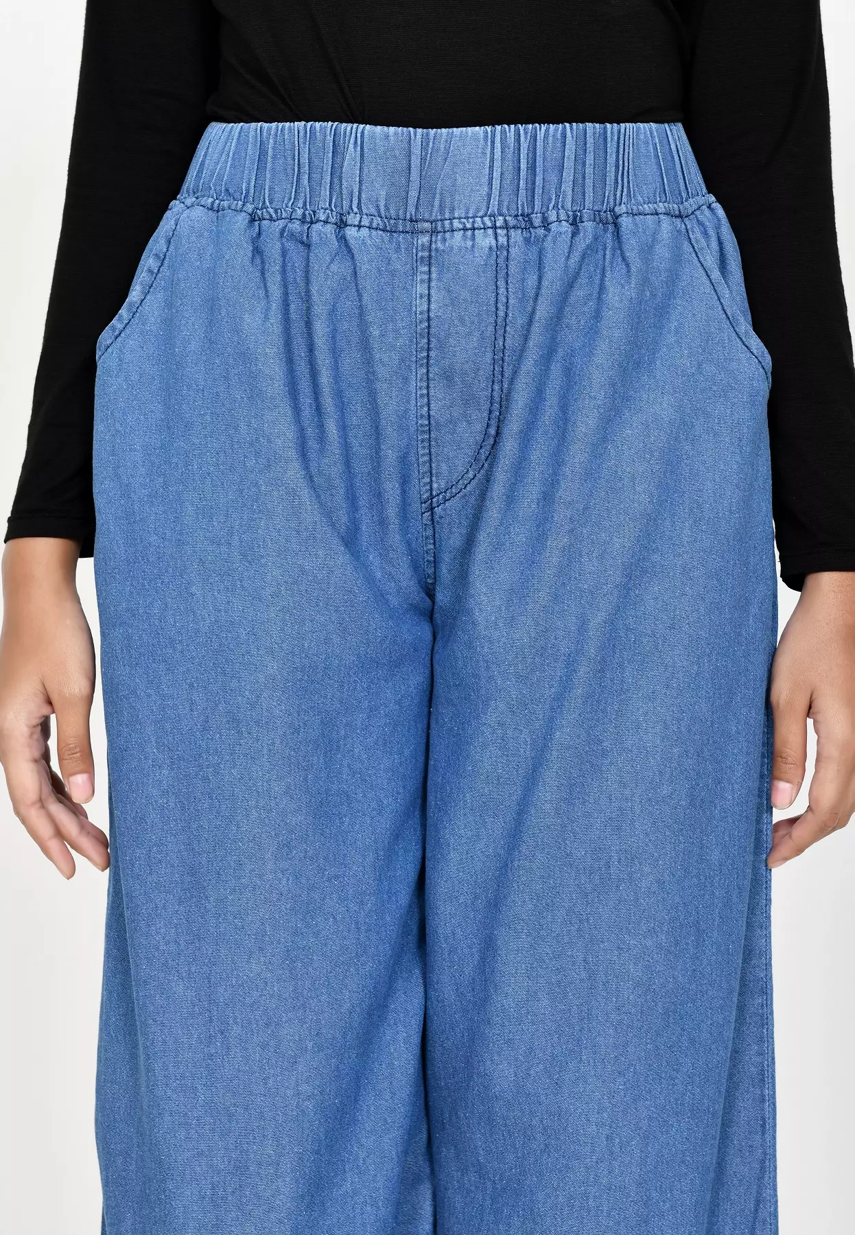 BUY 1 GET 1 FREE Denim Palazzo Kelly LIGHT BLUE + Kulot Korduroy NAVY