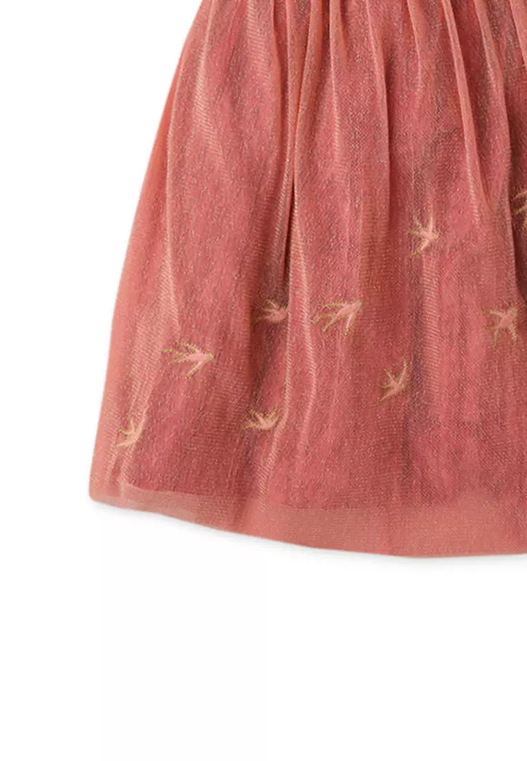 Gingersnaps All Over Print Dobby Skirt with Smocked Waist