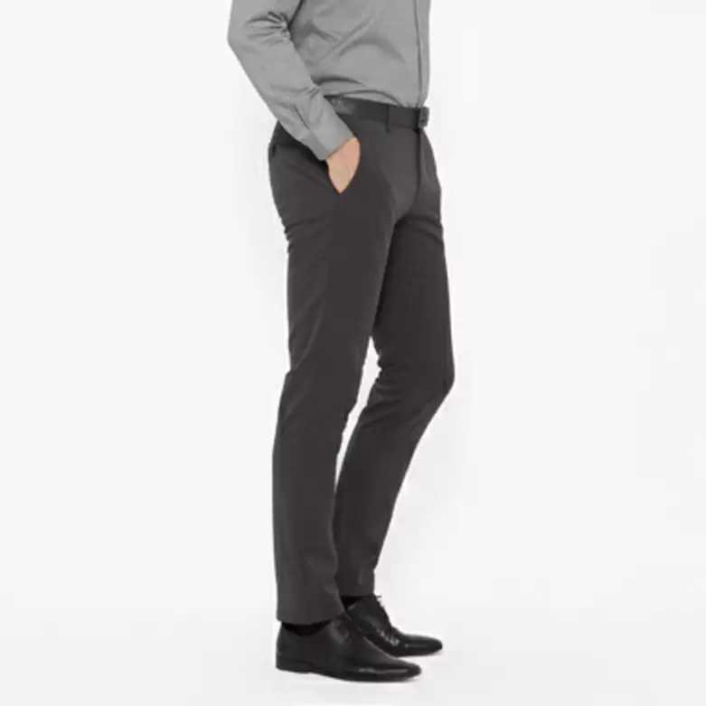 Lawell Celana Chino Panjang Pria Slim Fit - Bawahan Polos Branded Kualitas Premium | Nyaman untuk Kerja & Kasual | Warna Dark Grey