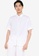 ck Calvin Klein white Refined Poplin SS Zip-Up Shirt - Embroidered Logo 4B0FDAA684BF7AGS_1