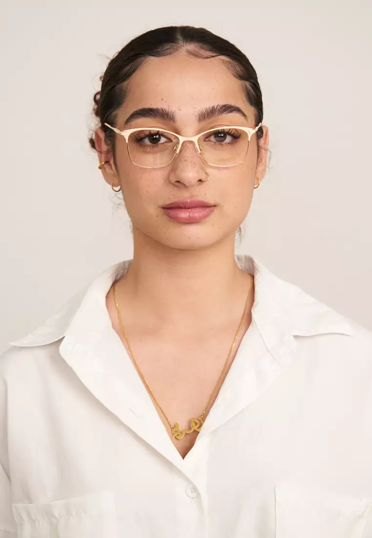SS1941 (C3-Cream & Gold) Anti-Radiation Computer Eyeglasses for Women