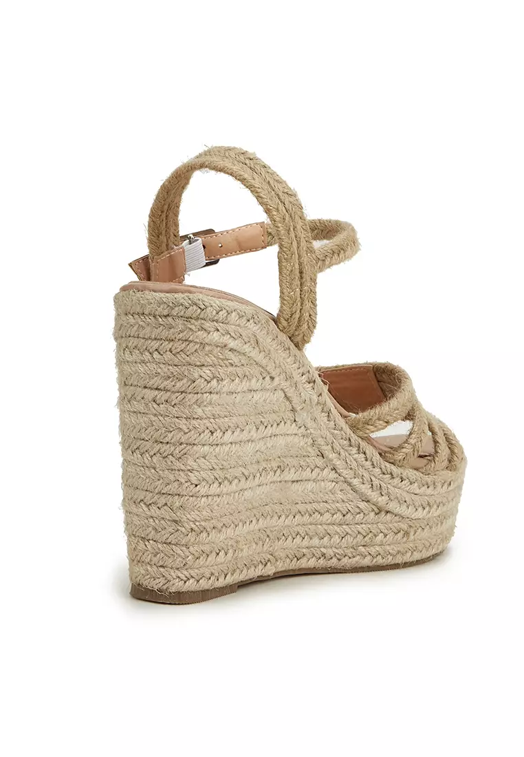 Woven Straps Wedge Espadrilles WTY9123-13