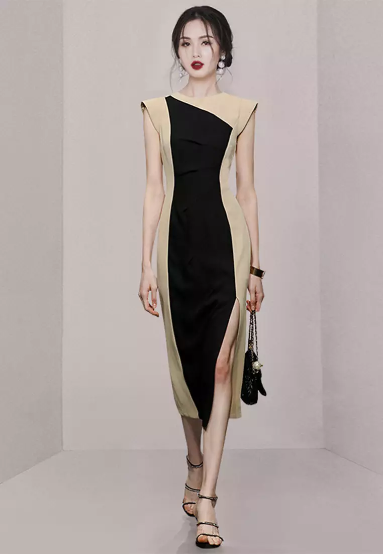 2025 New Summer Fashionable and Elegant Sleeveless Dress with Design Sensibility CA061391