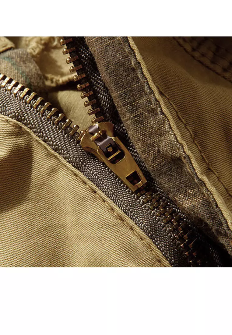Loose Cotton Cargo Shorts AKK5820