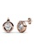 Krystal Couture gold KRYSTAL COUTURE Millionaire Circle Stud Earrings Embellished with Swarovski® crystals-Rose Gold/Clear 5E506AC44552BDGS_2