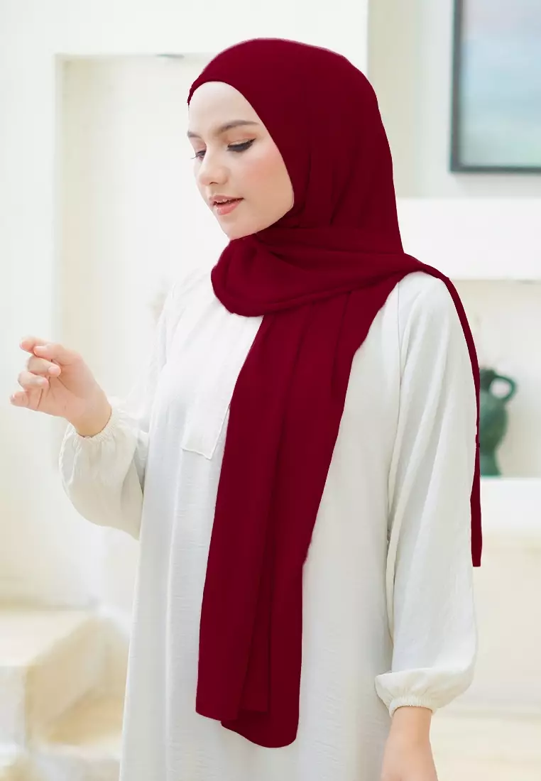 HIJAB INSTAN LATIFA - MAROON