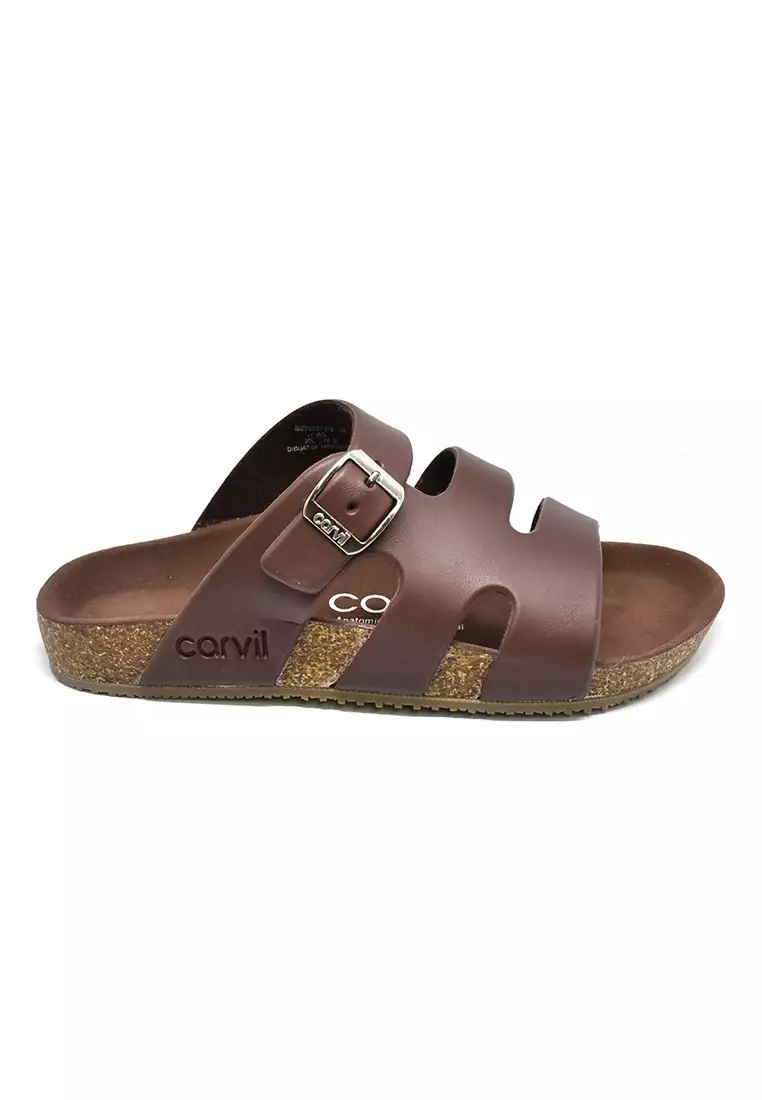 Carvil Sandal Pria BENZO-03 BROWN