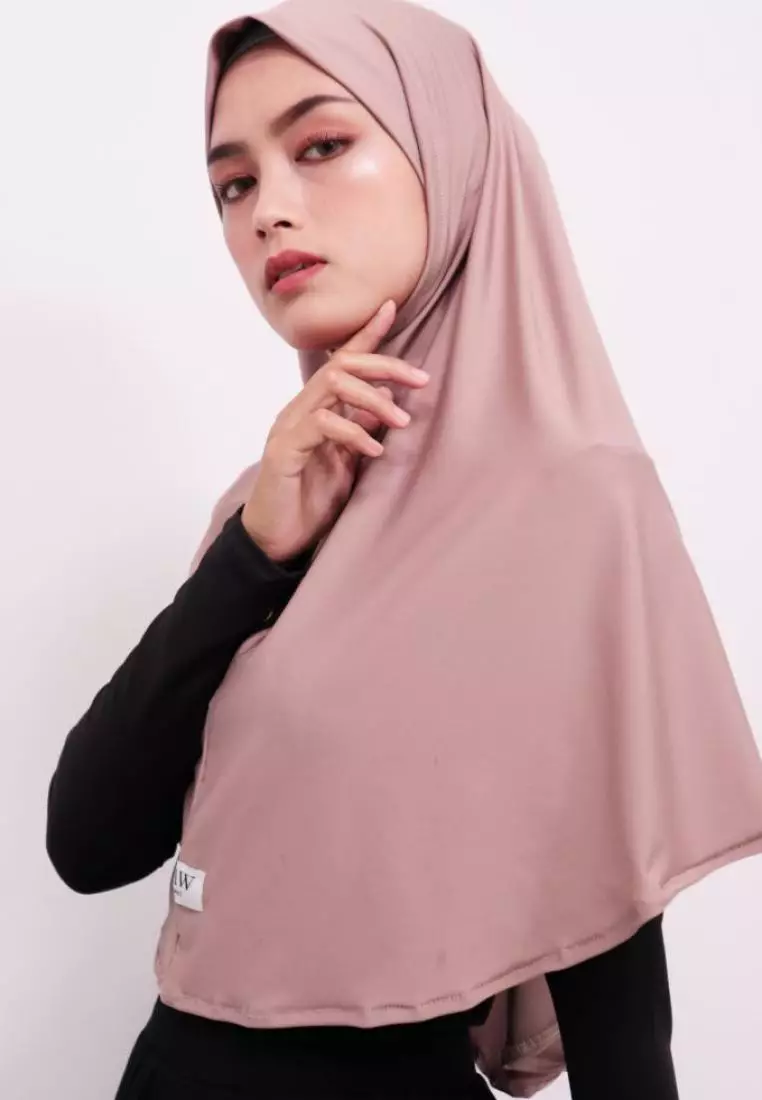 DH004 Hijab Instan Berlin Mocca