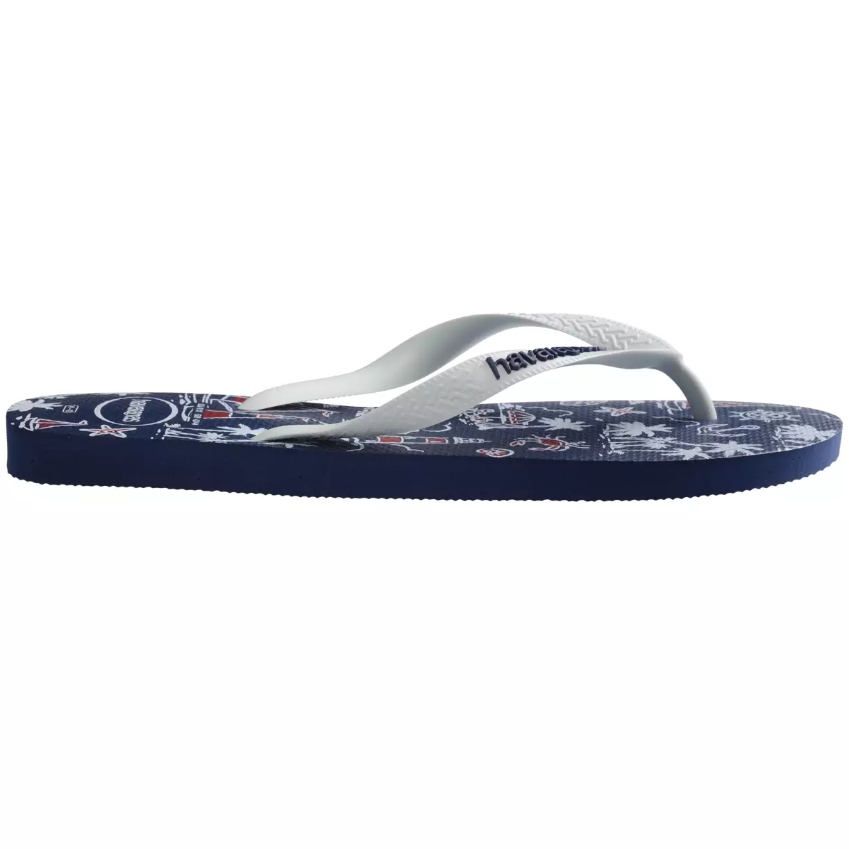 [ONLINE EXCLUSIVE] Havaianas 0306 Top Nautical Navy / White - Sandal Pria