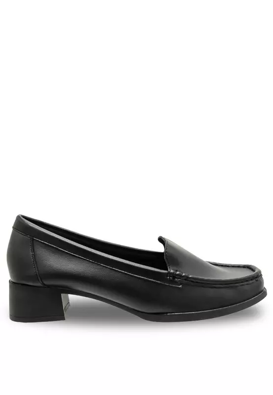 Block Heel Loafers