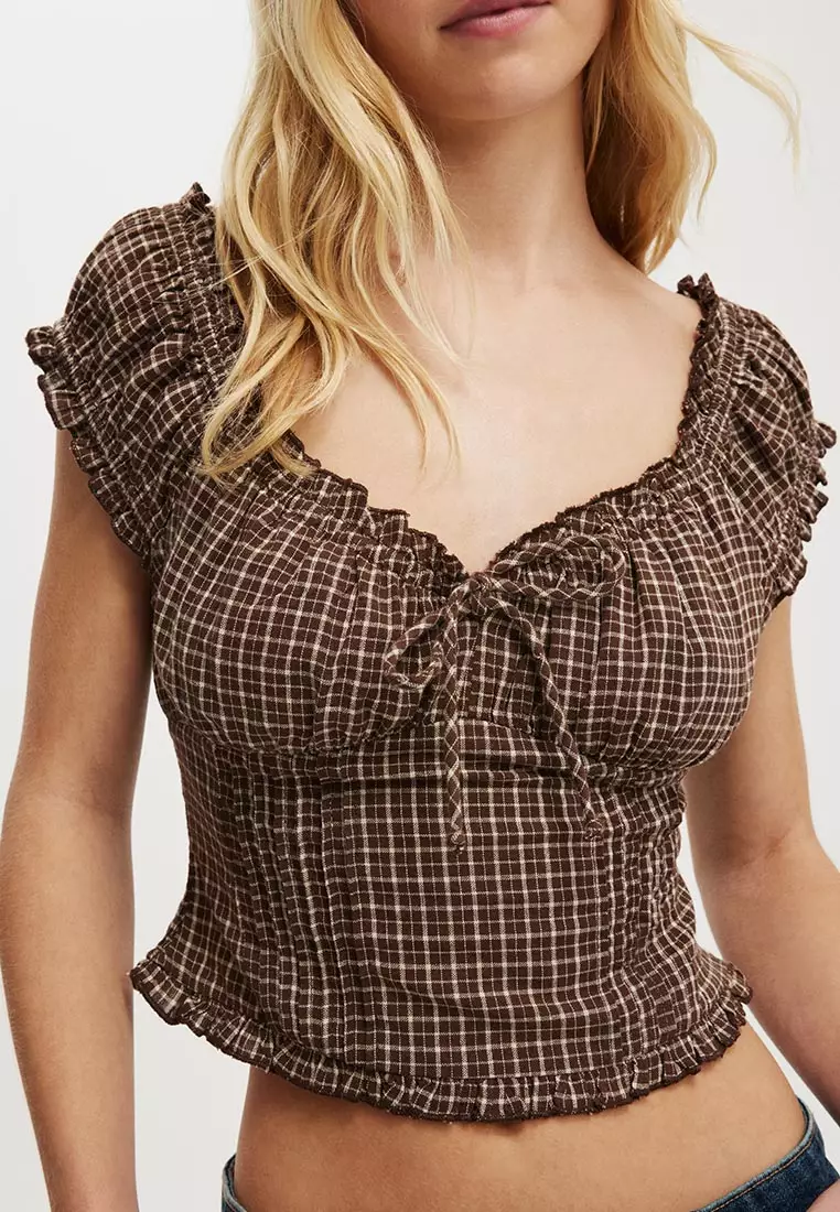 Greta Frill Sleeve Blouse