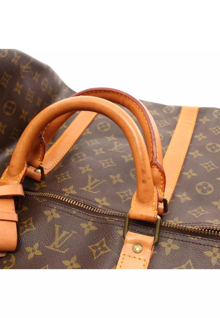 Wyld Blue Vintage LV Keepall 55 Boston Bag