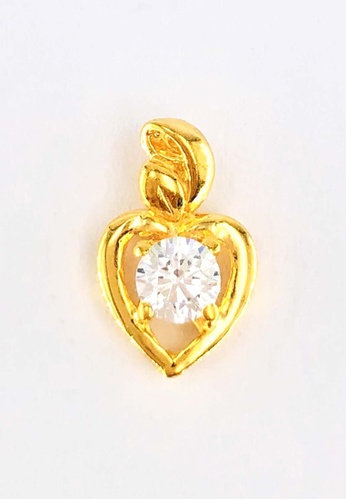 Arthesdam Jewellery gold Arthesdam Jewellery 916 Gold Heart with Stone Pendant 562C1ACE84D689GS_1