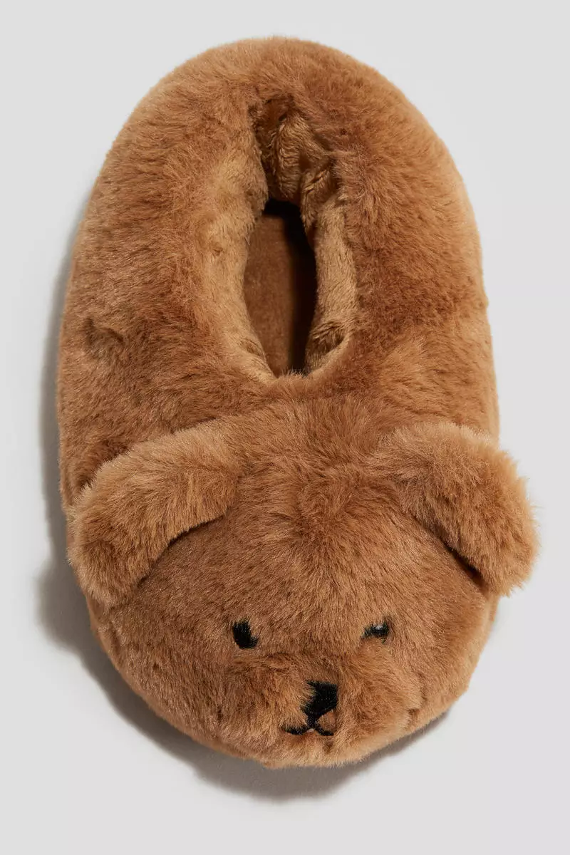 Teddy bear slippers
