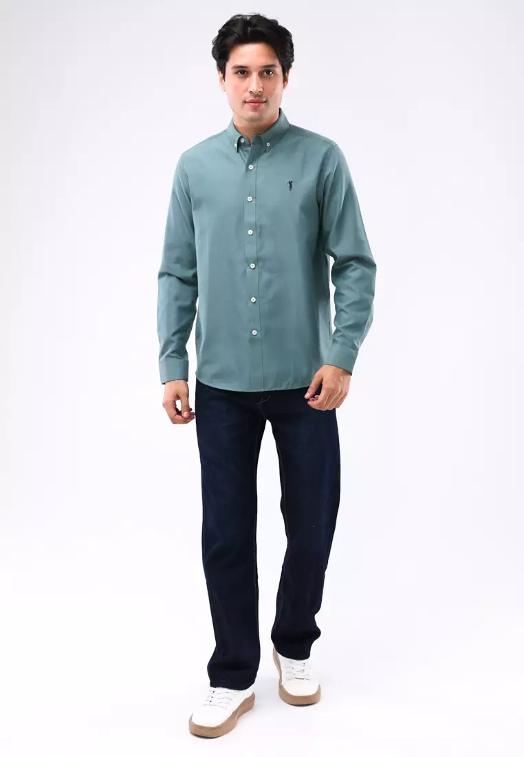 Woven Polo Long Sleeves