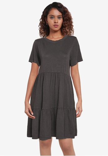 Buy Old Navy Short-Sleeve Tiered Mini Swing Dress 2023 Online | ZALORA  Singapore