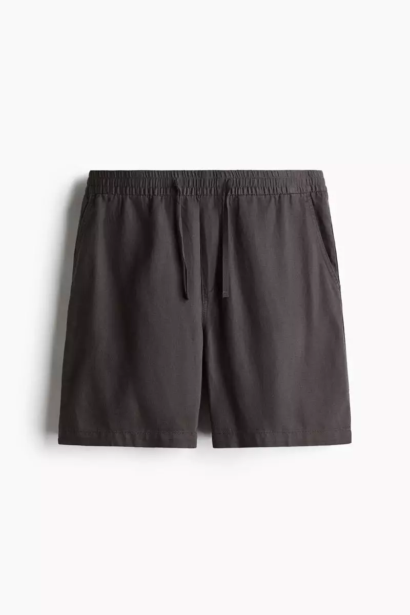 Relaxed Fit Linen-blend shorts