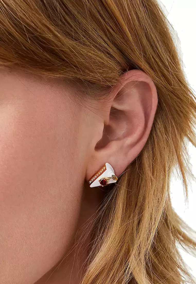 Pastry Shop Cake Studs Earrings in Multi kd768