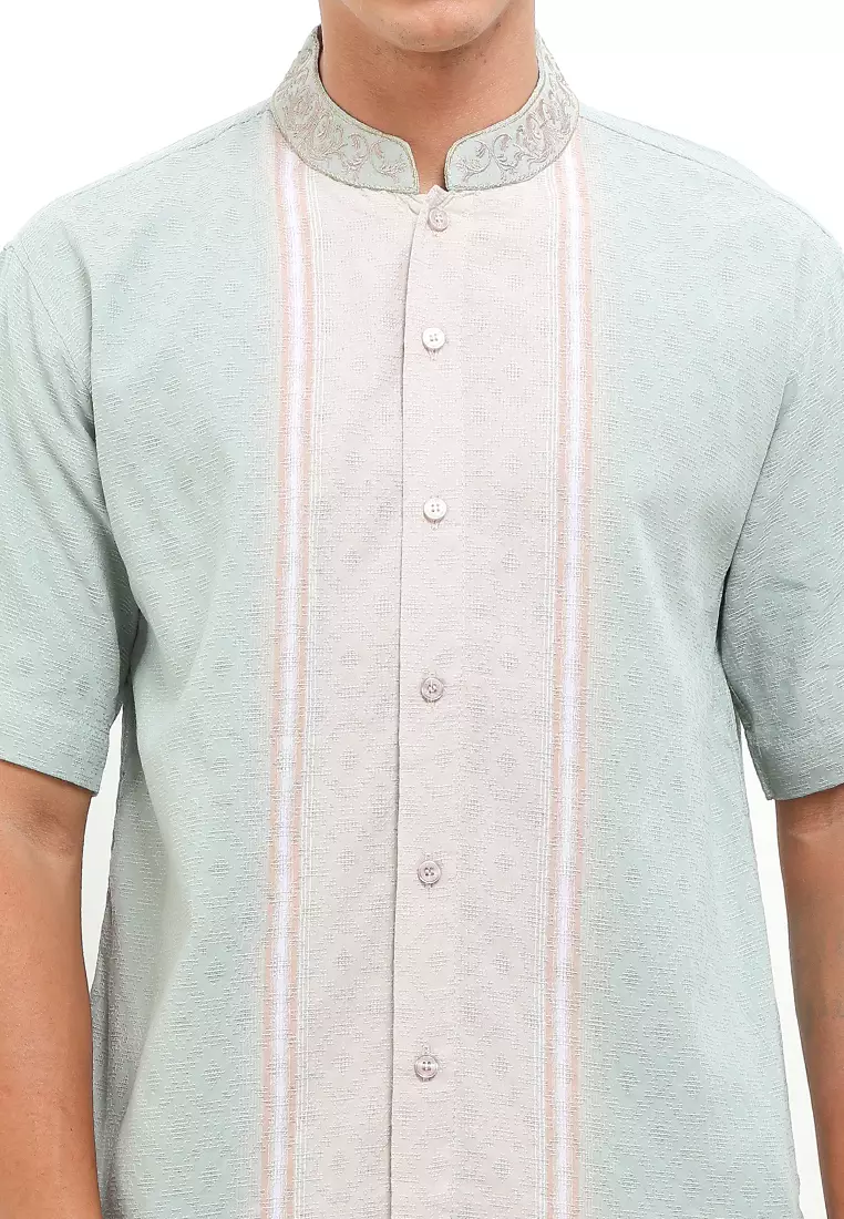 Green Tease 3 Short Sleeve Baju Koko