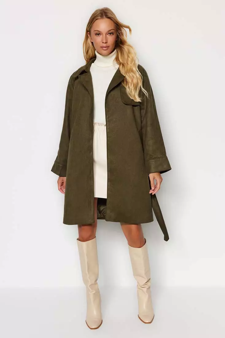 suede maxi coat