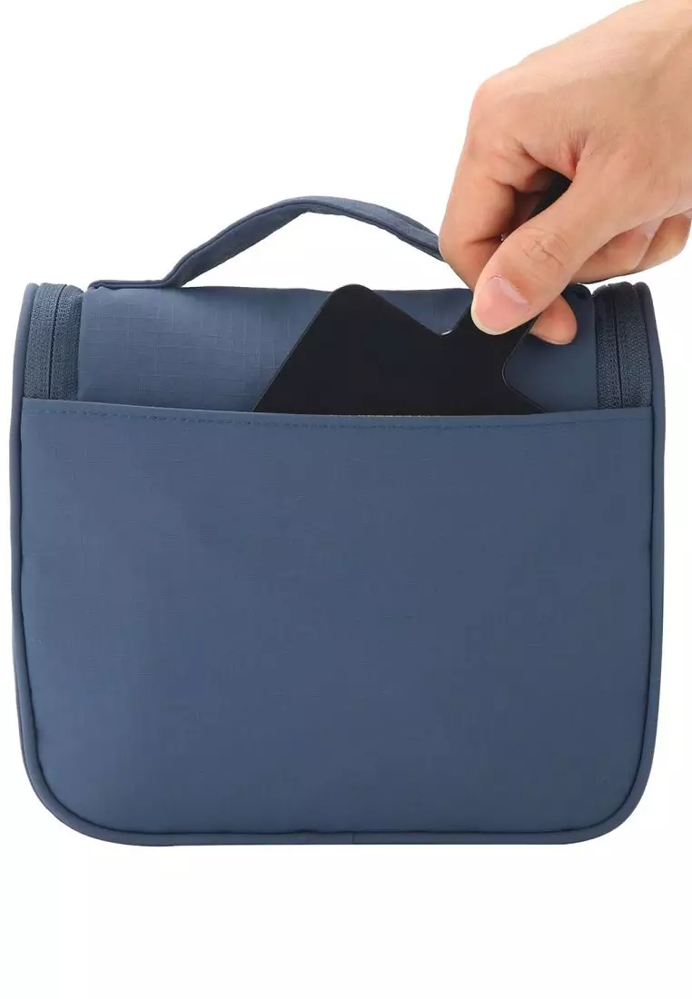 Crossing Waterproof Ripstop Nylon Hanging Toiletry Kit - Smoke Blue