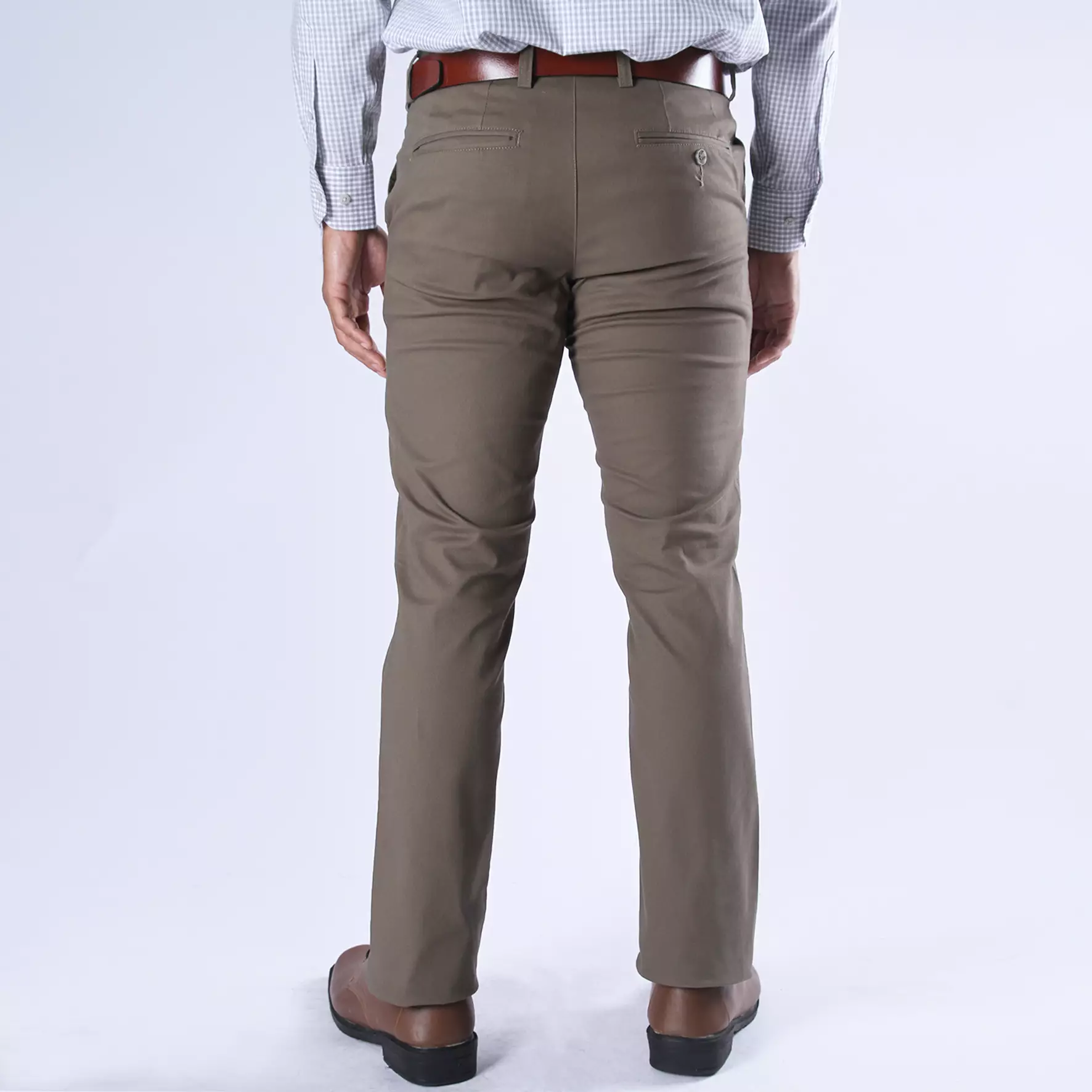 Ethan White Celana Panjang Chino Casual Khaki Merritt